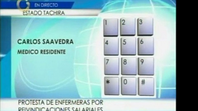 Miembros del gremio de la salud de Táchira se concentran en