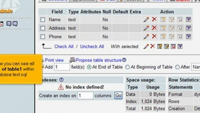 Manage MySQL databases with phpMyAdmin in cPanel | cPanel phpMyAdmin