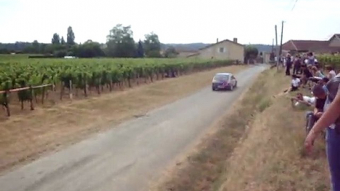 sébastien gourdon et pauline canac au rallye du st émilion 2011 ES2