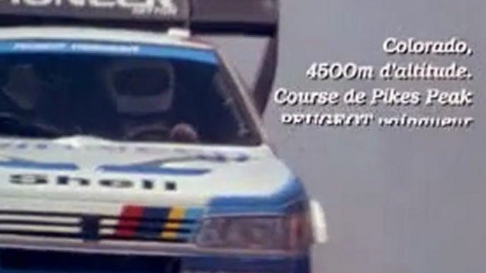 Pikes Peak Hill (Usa, Colorado) Climb with a Peugeot 405 Turbo 16