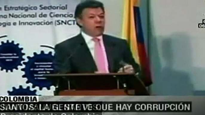 Santos admite corrupción en algunos entes del Estado