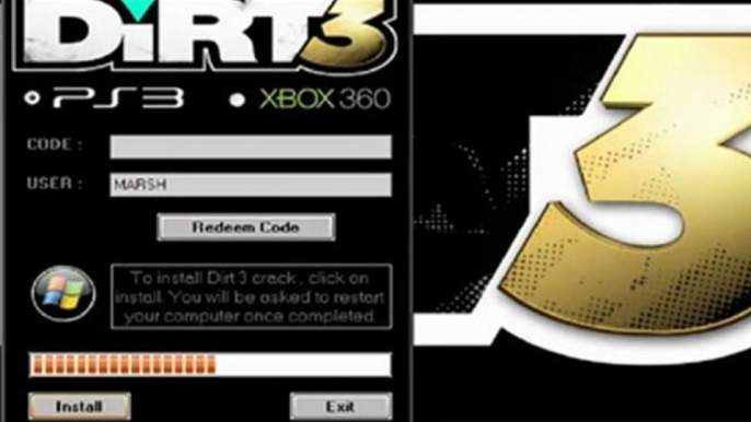 Colin McRae DiRT 3 Keygen For PS3 Xbox 360 Download