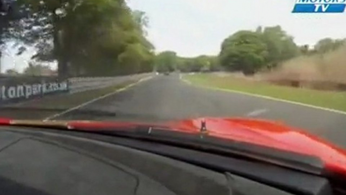 Race1 Crash Audi R8 BritishGT 2011 Round01 Oulton Park.