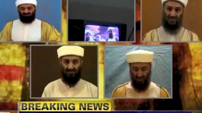 Бин Ладен смотрит телевизор - Bin Laden watches TV