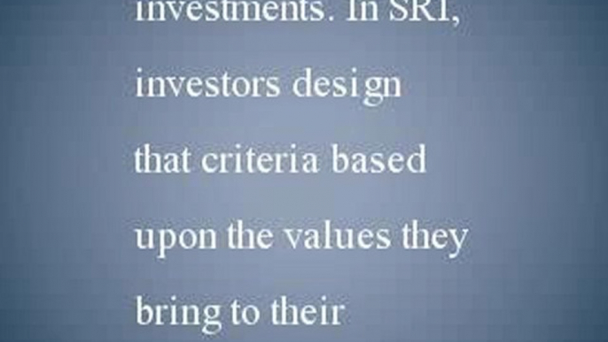 Socially Responsible Investing Strategies - What  Are Some Socially Responsible Investment Strategies