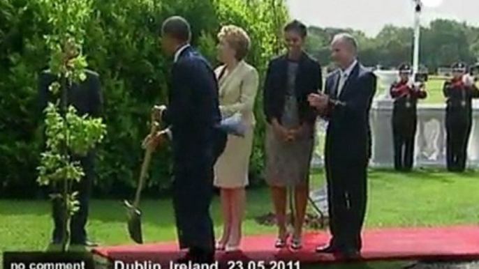 Barack Obama visits Ireland - no comment