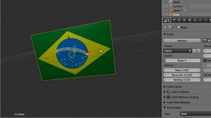 Blender 3D Tutorial: Bandeira ao Vento - Parte1