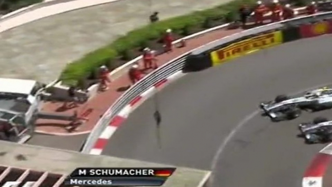 F1 Monaco Grand Prix Schumacher passe Rosberg