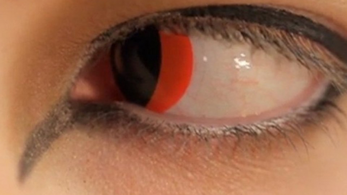 Red Cat Eye Coloured Contact Lenses