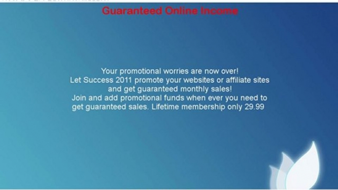 Guaranteed Online Income