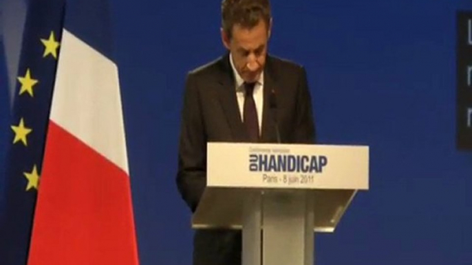 « Se mobiliser pour les personnes handicapées : une action qui vient consolider les fondement de la république » - Nicolas Sarkozy,  Président de la République