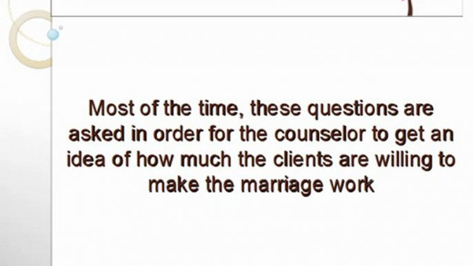 Marriage Counseling Questions That You Should Prepare For