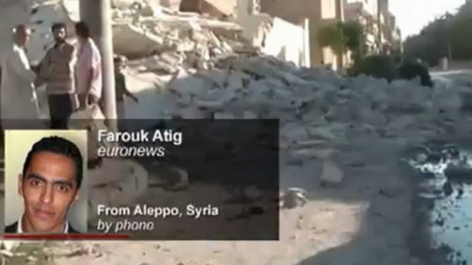 Euronews reporter witnesses fighting in Aleppo