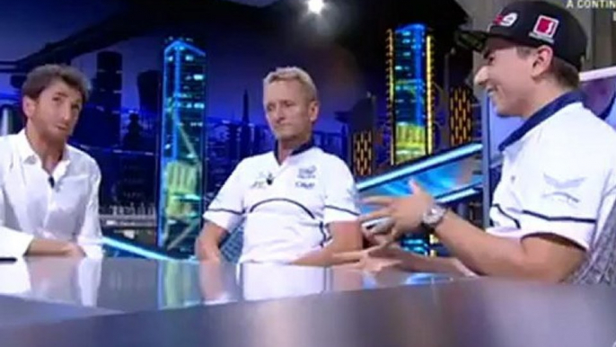 Jorge Lorenzo Kevin Schuantz en el hormiguero