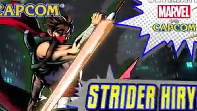Ultimate Marvel vs Capcom 3 Strider Reveal Trailer SDCC 2011