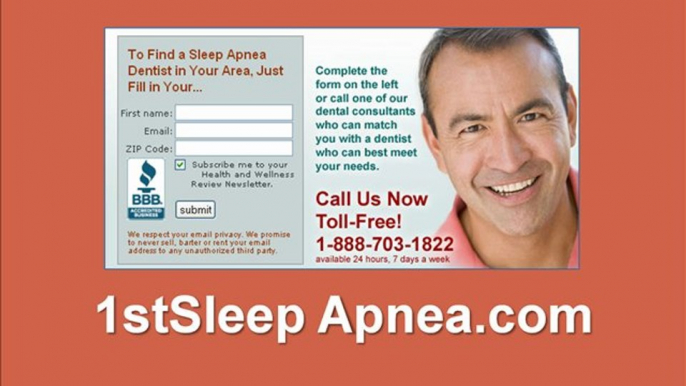 Sleep Apnea Dentist for help with Sleep Apnea Symptoms