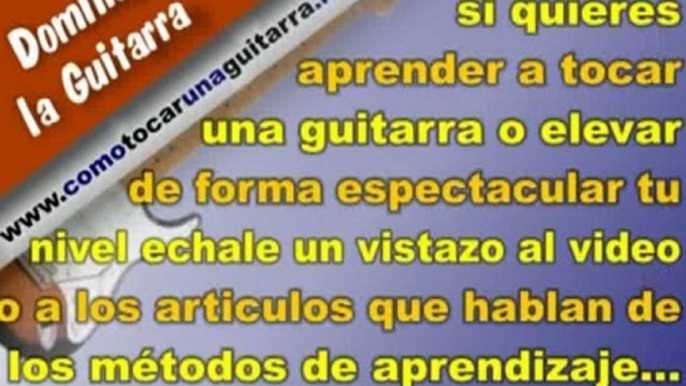 cómo aprender a tocar la guitarra