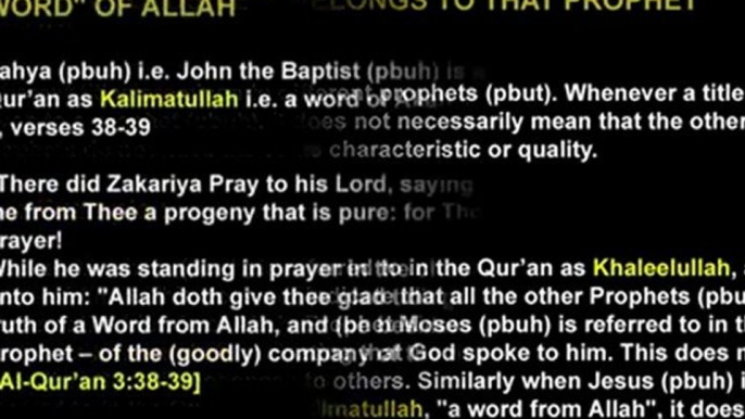 Is Jesus-Who is Allah Word   Spirit in Quran