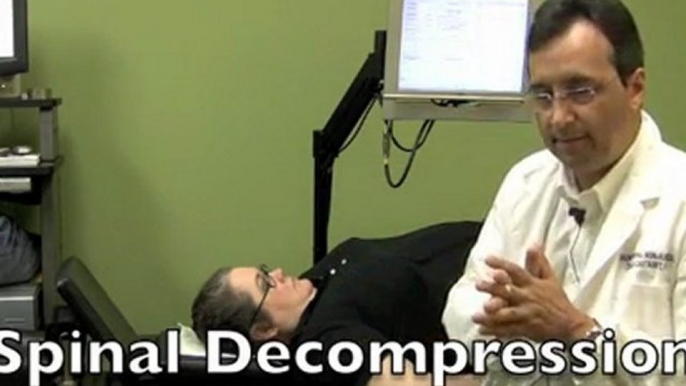 Low Back Pain Spinal Decompression Physical Therapy, Chiropractor Treatment in Atlanta Demonstrated by Dr Castanet