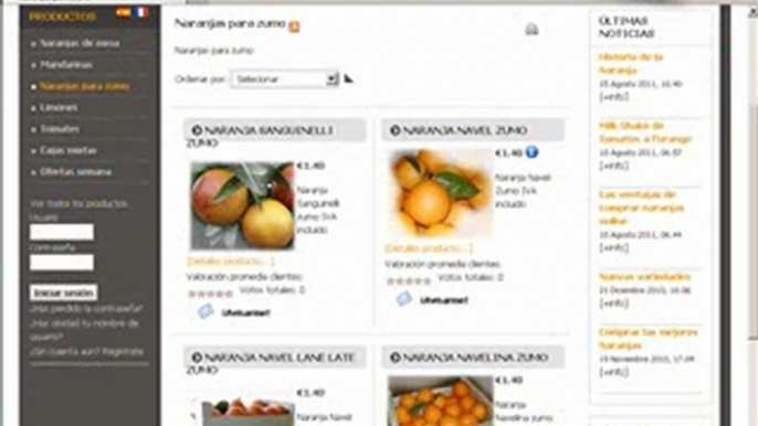 Naranjas y plantas. Las naranjas online de lahuertadevalencia