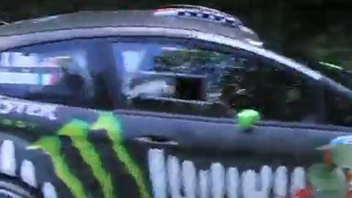 Ken Block - tarmac test of the Ford Fiesta RS WRC with GoPro helmet cam