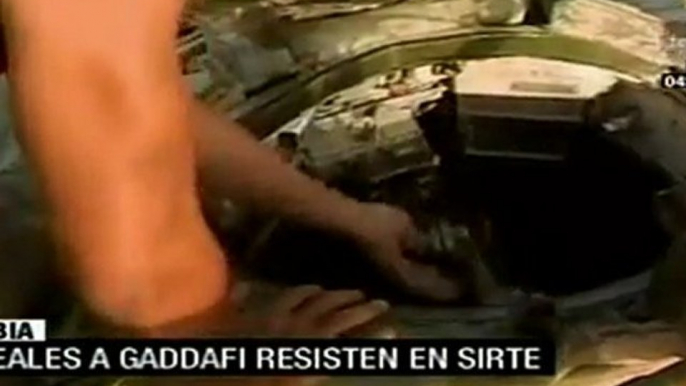 Fuerzas leales a Gaddafi resisten en Sirte