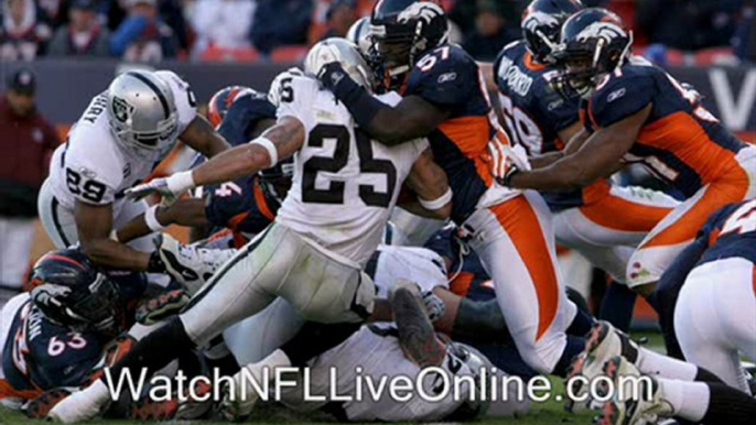 watch nfl Denver Broncos vs Oakland Raiders live streaming