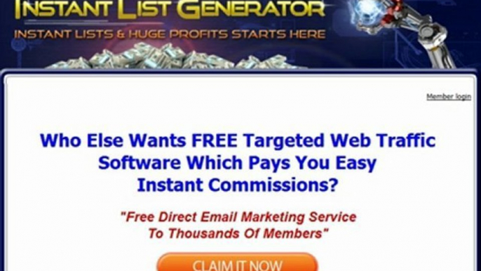 How To Find Fast FREE Web Traffic Targeted Software For Free Email Marketing Direct To Thousands Of Our Members