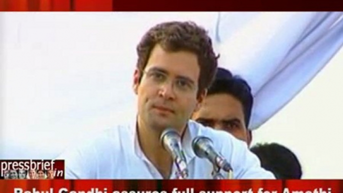 Rahul Gandhi assures full support for Amethi