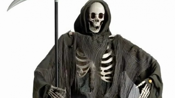 Life Size Animated Grim Reaper Halloween Prop