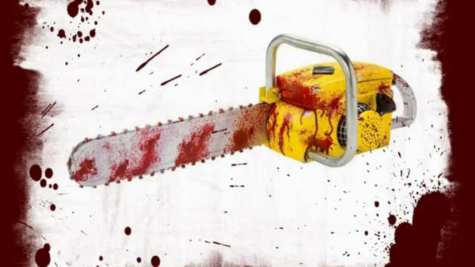 Realistic Animated Bloody Chainsaw Halloween Prop