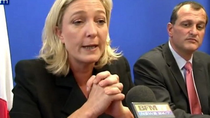 Marine Le Pen présente son équipe présidentielle