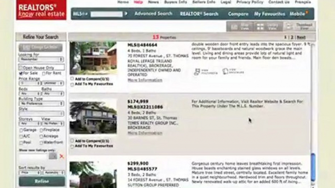 How to find FSBO listing (sale by owner) on MLS.ca