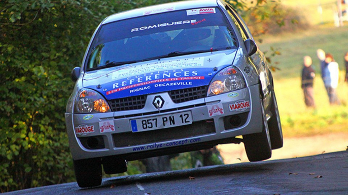 Finale de la coupe de france des rallyes Autun Es7 Uchon Equipage Murat / Gres Clio Rs