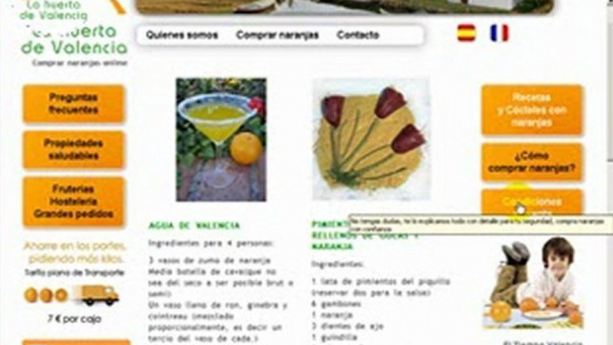 Comprar naranjas naturales. La web de las naranjas online