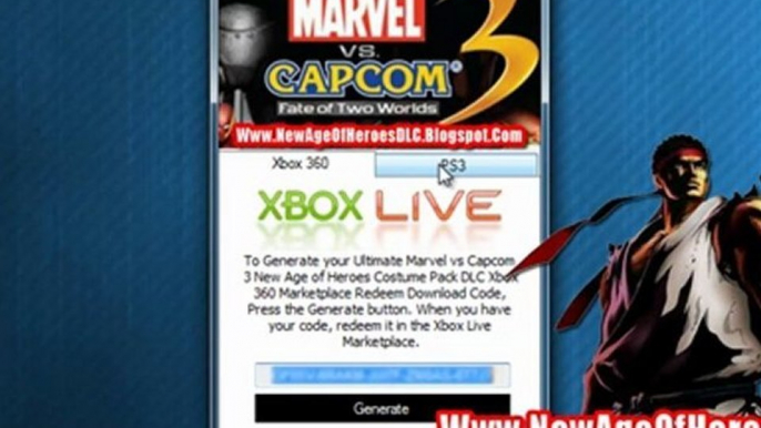 Ultimate Marvel vs Capcom 3 New Age of Heroes Costume Pack DLC - Xbox 360 - PS3