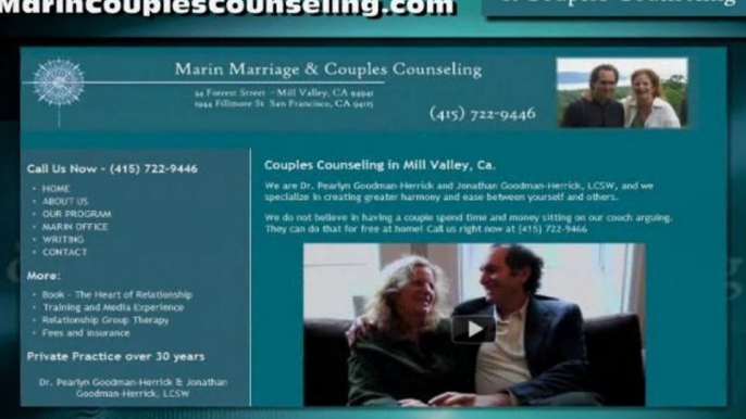 Counseling Mill Valley CA – Marin Marriage Counseling