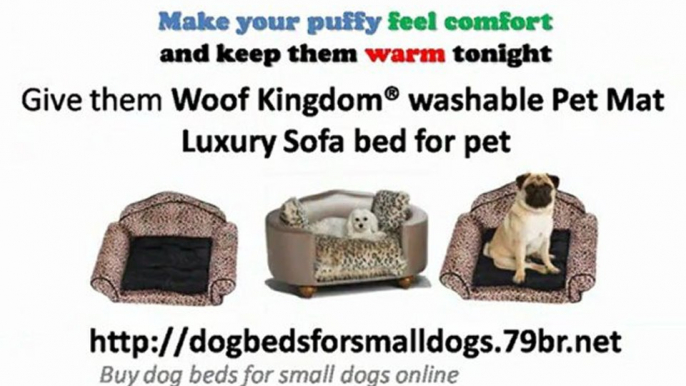 Dog Beds for Small Dogs - Woof Kingdom washable Pet Mat