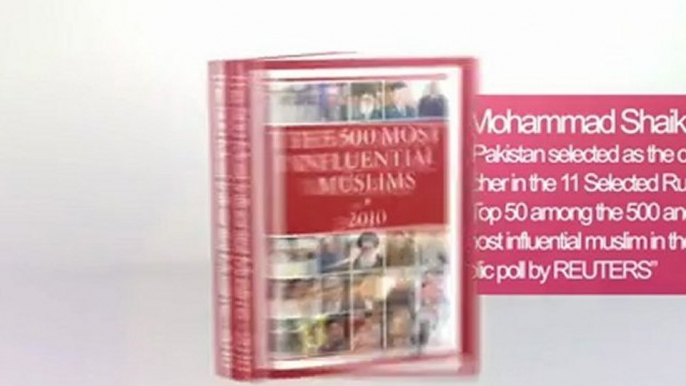 IIPC Mohammad Shaikh Recognized amongst 11Runners up in 500 Most Influential Muslims 2010 Edition.