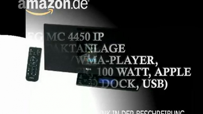 AEG MC 4450 IP Kompaktanlage (CD/MP3/WMA-Player, UKW-Tuner, 100 Watt, Apple iPhone/iPod Dock, USB)