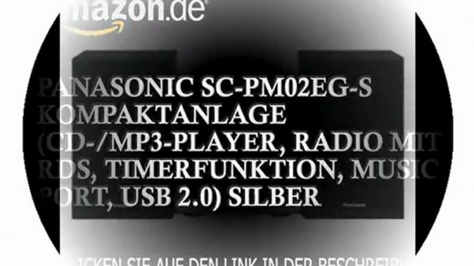 Panasonic SC-PM02EG-S Kompaktanlage (CD-/MP3-Player, Radio mit RDS, Timerfunktion, Music port, USB 2.0) silber