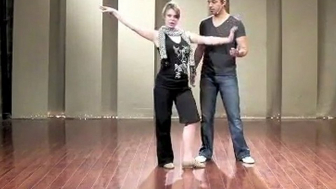 Advanced Salsa Dancing Pattern Lesson - Body Roll, Back Spot Turn, CBL with Arm Toss, Inside Turn, Swivels, Turns, Twist Dip