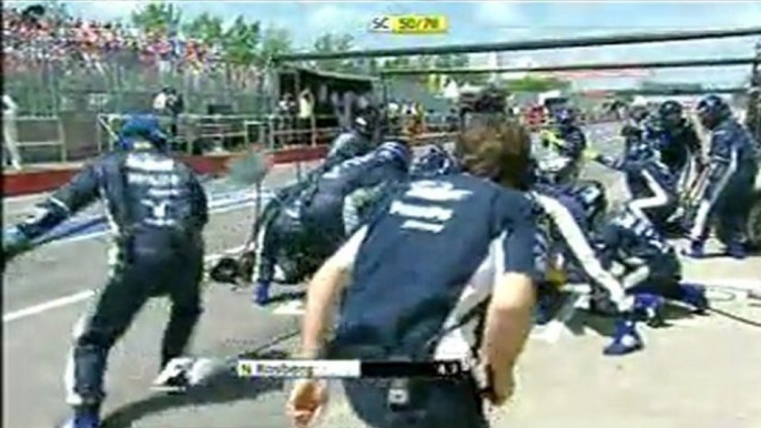 Canada 2008 Crash in Pit-Lane with Kimi Räikkönen, Lewis Hamilton and Nico Rosberg