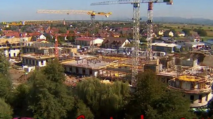 Construction de l'hôtel Bell Rock à Europa Park - Juin à Novembre