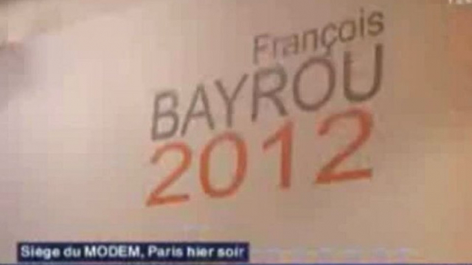 Lancement de la campagne de François Bayrou à Paris, JT France3 - 170112