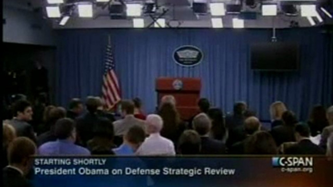 Pentagon Press Room "See This Room? Two-Thirds Of Us Laid-Off When Ron Paul Is President"