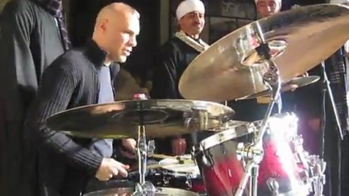 Chris DeRosa Drumming In Cairo With Monkfish