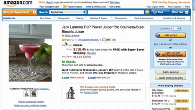 Jack Lalanne PJP Electric Juicer Review