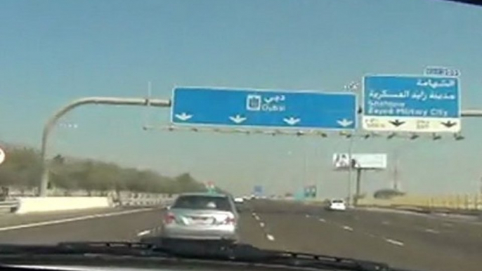 Travel from Abu Dhabi to Dubai January 26 2012 video 6