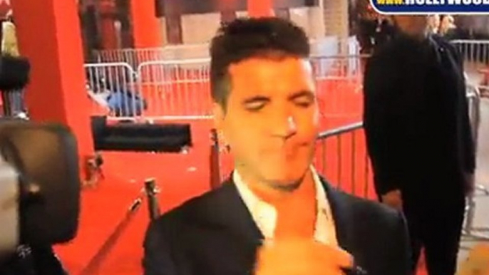 Simon Cowell and all the judges at the X Factor Premiere